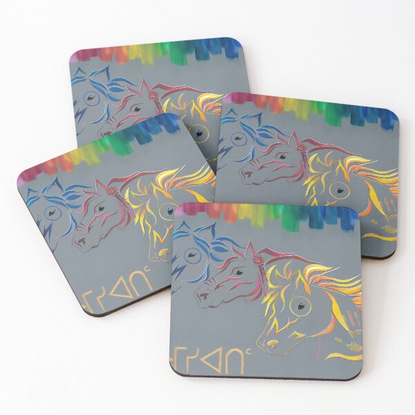 Item preview, ᔨᒥᓰᐊᐧᑎᒼ âýimisîwatim- Wild Horses designed and sold by Kamamak.
