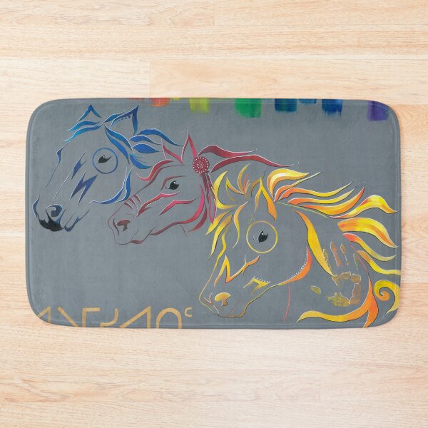 Item preview, ᔨᒥᓰᐊᐧᑎᒼ âýimisîwatim- Wild Horses designed and sold by Kamamak.