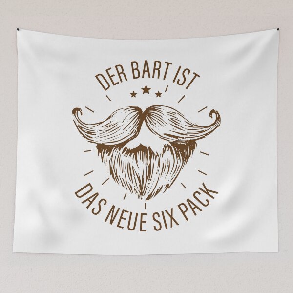 Item preview, Beard is the new Sixpack Moustache Design designed and sold by Nillo.