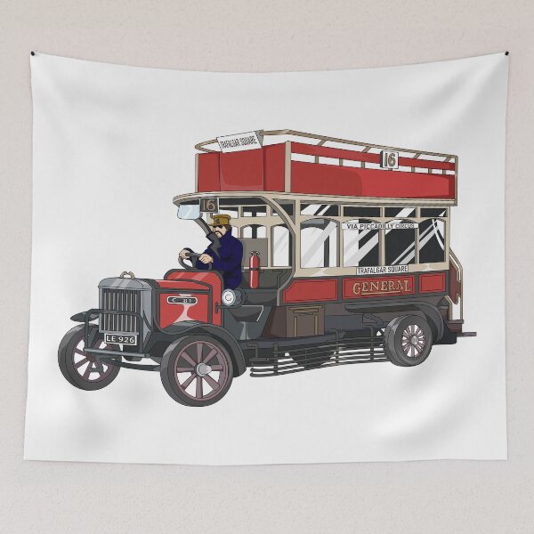 Item preview, Vintage London Bus General Omnibus British B-type 1910 Gift designed and sold by Maljonic.