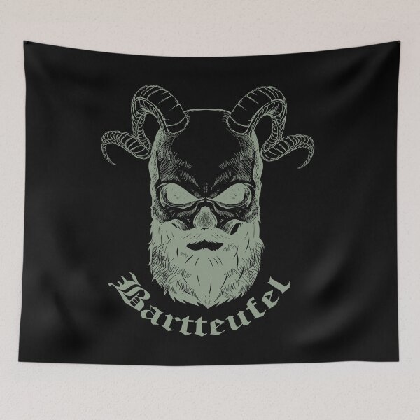 Item preview, Beard Devil Moustache Full Beard - Design designed and sold by Nillo.