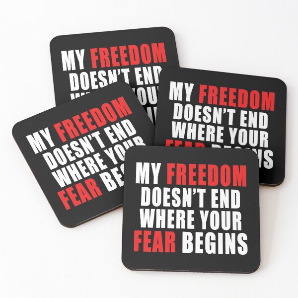 Item preview, My Freedom Doesn't End Where Your Fear Begins, Liberty Quote  designed and sold by ArtOfRebellion.
