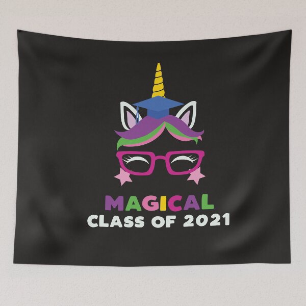 Item preview, Magical Class of 2021 Graduating Unicorn Graduation Cap Kid Graduate designed and sold by gkao.