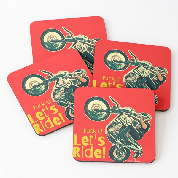 Item preview, Fuck it! Let's ride! (Red) designed and sold by Skloilustra.