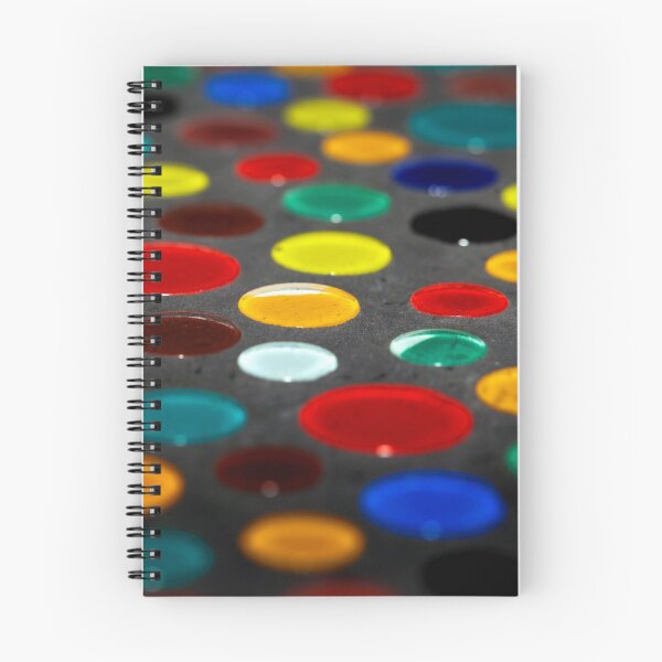 Item preview, Abstract photo of different colored glass drops in grey concrete. designed and sold by Zosimus.