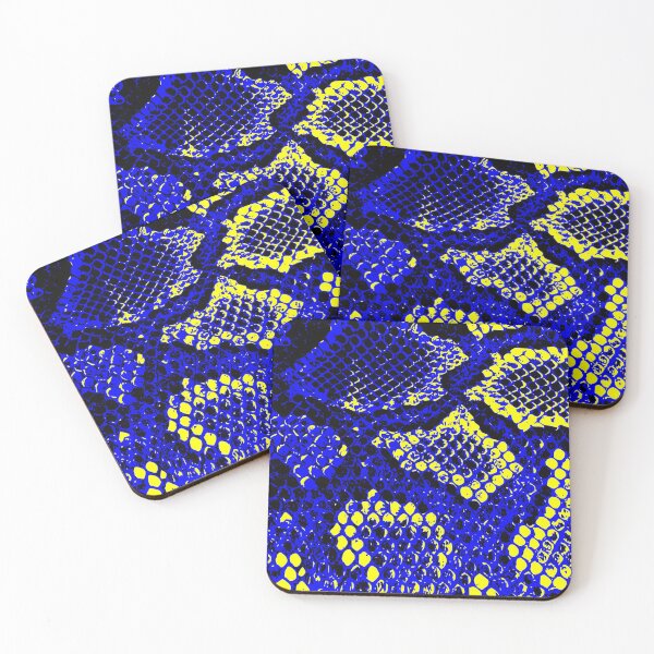 Item preview, Python Skin Yellow and Blue Design designed and sold by DesignFantazia.