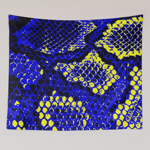 Item preview, Python Skin Yellow and Blue Design designed and sold by DesignFantazia.