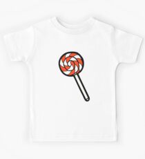 Red, white and blue lollipop pattern Kids Tee
