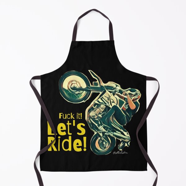 Item preview, Fuck it! Let's ride! (Black) designed and sold by Skloilustra.