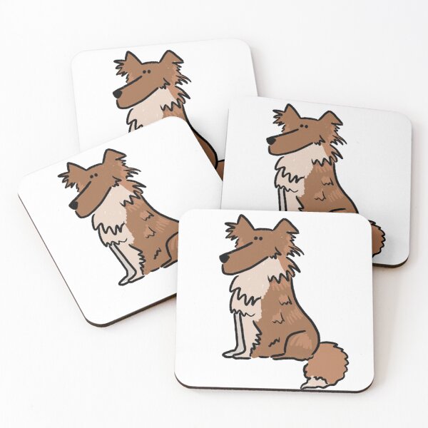 Item preview, Shetland Sheep Dog Cartoon designed and sold by PolkadotsandMeg.