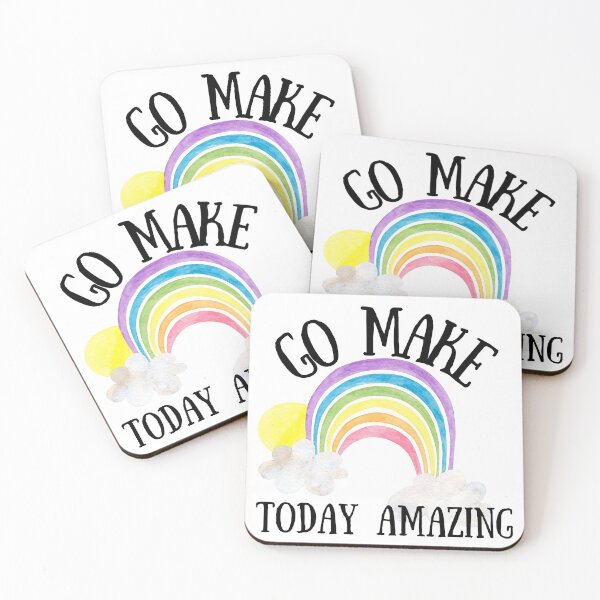 Item preview, Go Make Today Amazing rainbow designed and sold by Schuva.