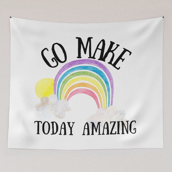 Item preview, Go Make Today Amazing rainbow designed and sold by Schuva.