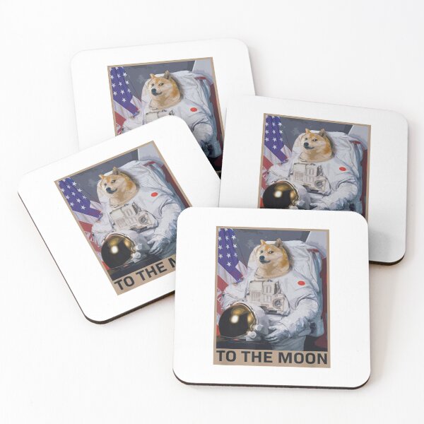 Artikelvorschau, Dogecoin Astronaut, Dogecoin, Dogecoin, Doge Hund Shiba Inu Astronaut entworfen und verkauft von cercleshop.
