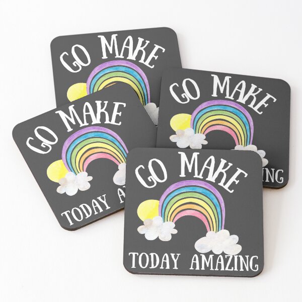Item preview, Go Make Today Amazing rainbow designed and sold by Schuva.