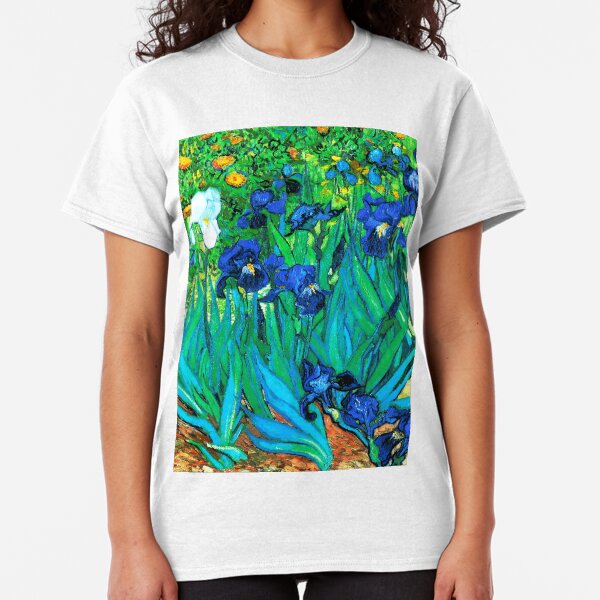 Van Gogh Garden Irises HDR Classic T-Shirt