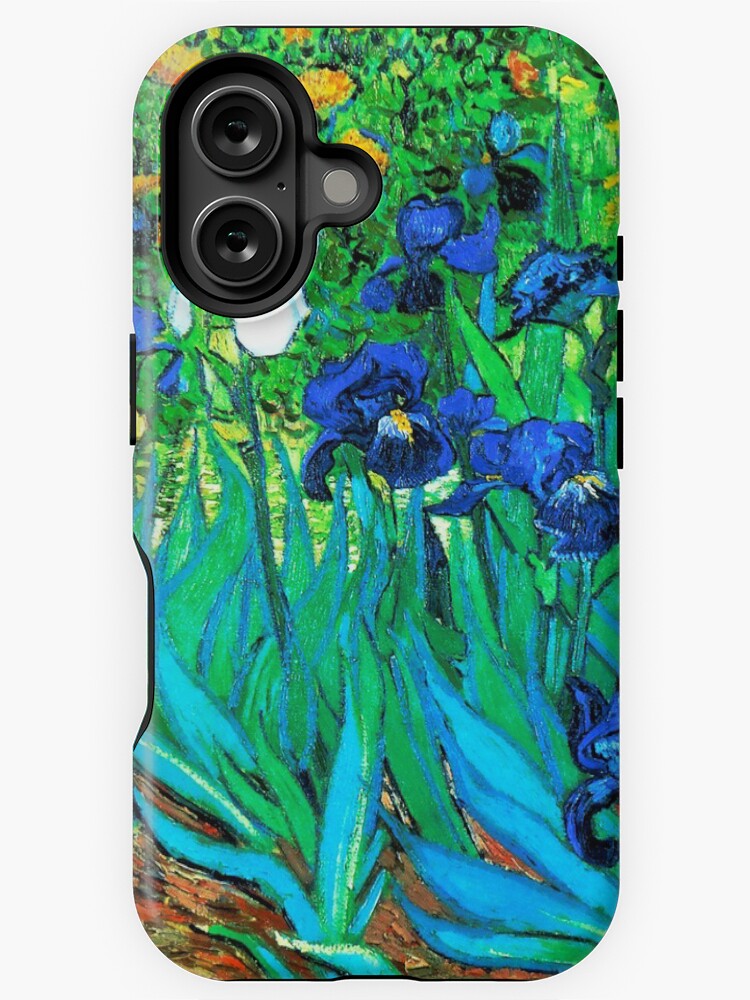 Thumbnail 1 of 4, iPhone Case, Van Gogh Garden Irises HDR designed and sold by VintageEraArt.