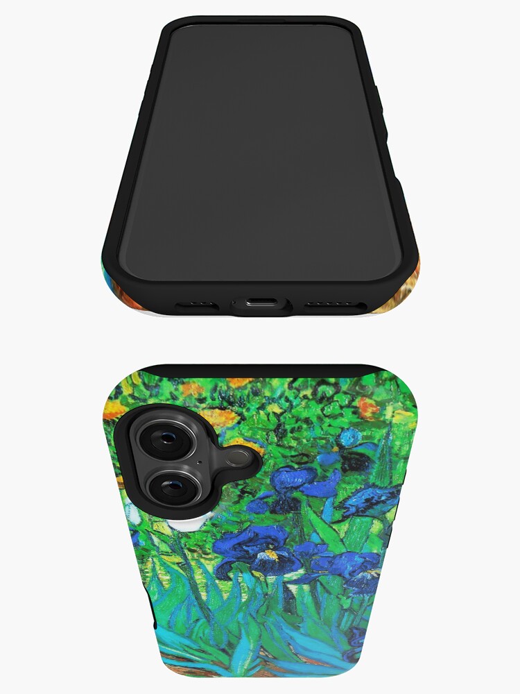 Thumbnail 3 of 4, iPhone Case, Van Gogh Garden Irises HDR designed and sold by VintageEraArt.