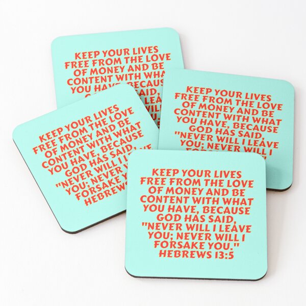 Item preview, Bible Verse Hebrews 13:5 designed and sold by Prayingwarrior.
