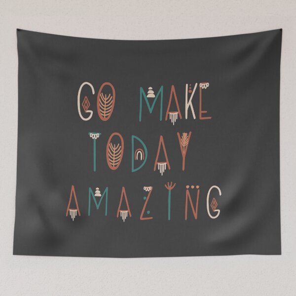 Item preview, Go Make Today Amazing Boho Letters designed and sold by Schuva.