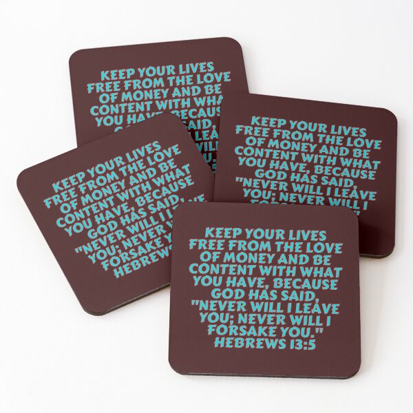 Item preview, Bible Verse Hebrews 13:5 designed and sold by Prayingwarrior.