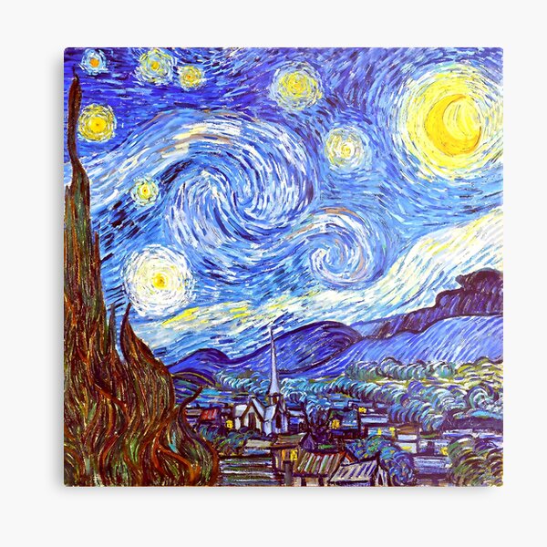 The Starry Night HDR Metal Print