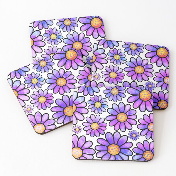 Item preview, Colorful Daisies and Margaritas. Decorative Doodle Flowers designed and sold by Siiiiichfried.
