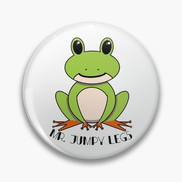 Item preview, Mr. Jumpy Legs frog designed and sold by craftedcaboodle.