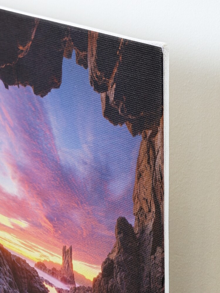 Mounted Print, Sea Cave, Cathedral Rocks, Kiama, New South Wales, Australia designed and sold by Michael Boniwell