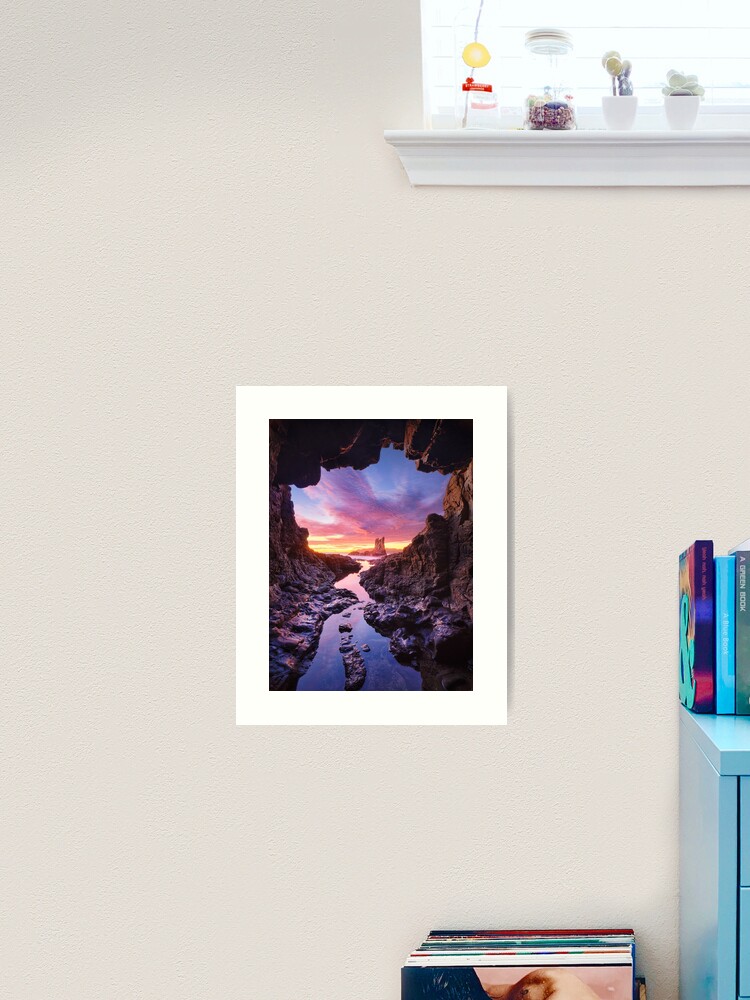 Thumbnail 1 of 3, Art Print, Sea Cave, Cathedral Rocks, Kiama, New South Wales, Australia designed and sold by Michael Boniwell.