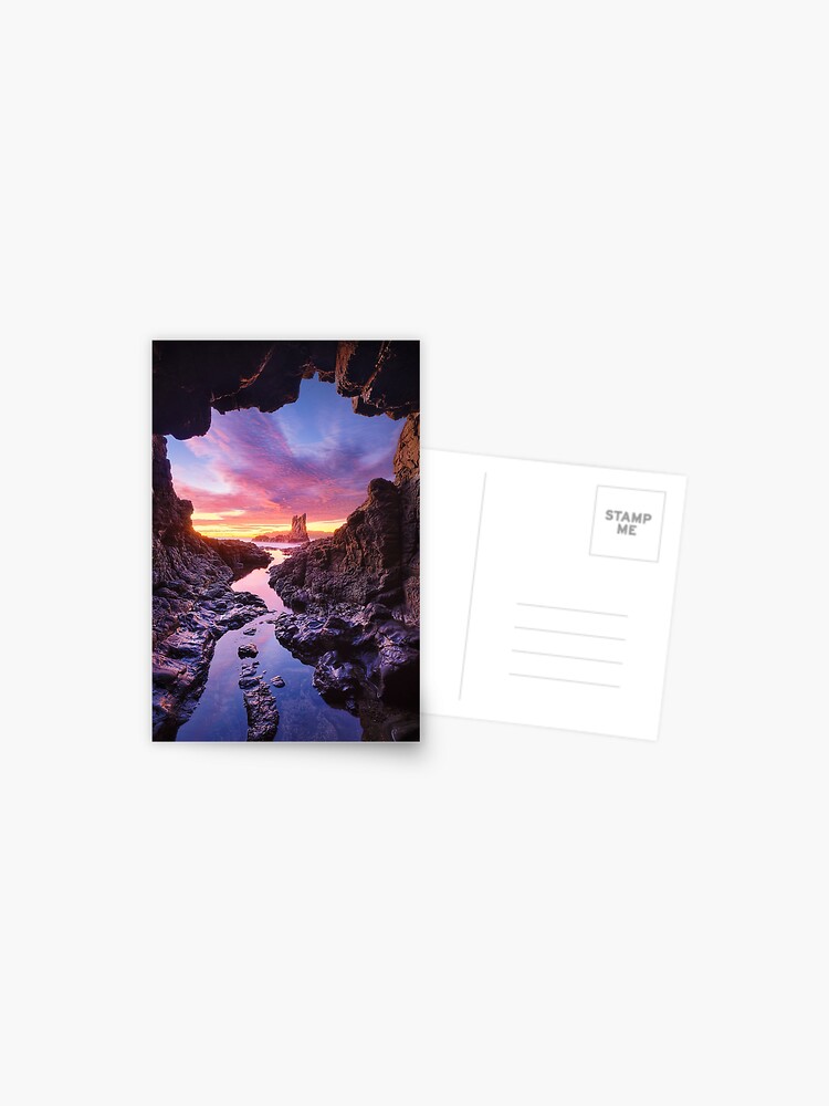Thumbnail 1 of 2, Postcard, Sea Cave, Cathedral Rocks, Kiama, New South Wales, Australia designed and sold by Michael Boniwell.