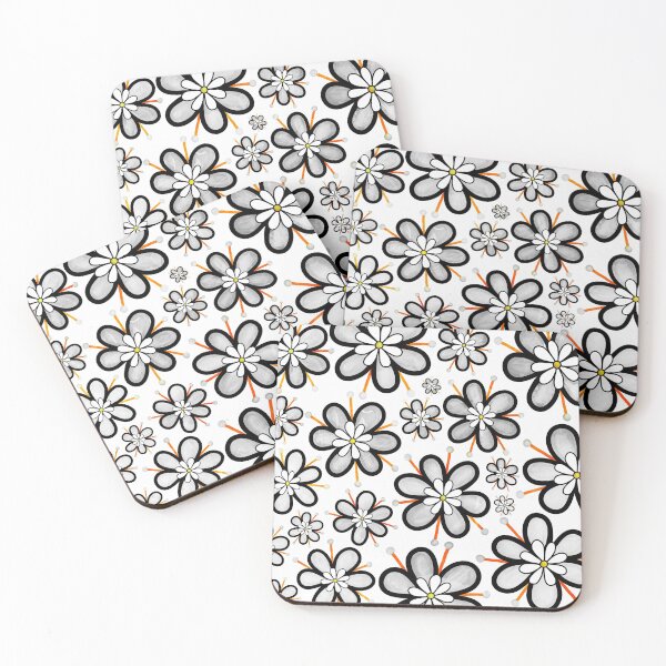 Item preview, Colorful Daisies and Margaritas. Decorative Doodle Flowers designed and sold by Siiiiichfried.