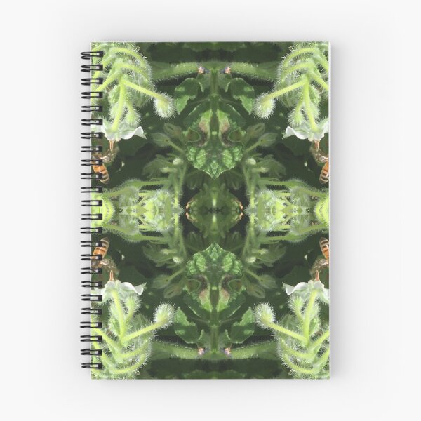 Item preview, Honey Bees Thrumming in the Late Autumn Sun, Emerald - White Cornflowers designed and sold by RoseAromas.