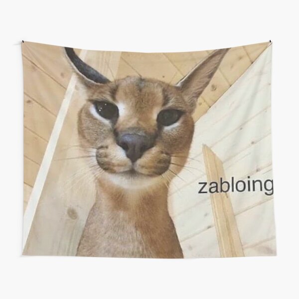 Big Floppa - Caracal meme cat / fat floppa / cursed floppa | Art Board Print