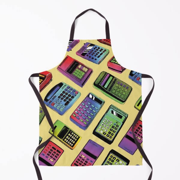 Item preview, Retro analogue calculators colorful illustration pattern designed and sold by anetkresli.