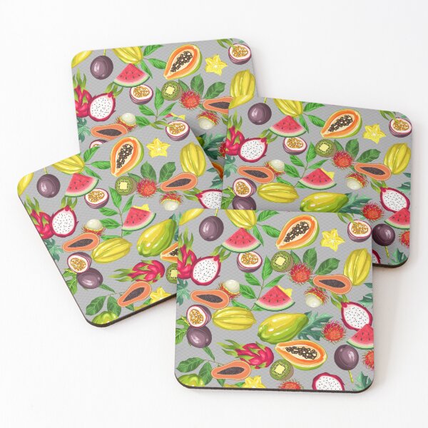 Item preview, Tropical Fruit Pattern, Exotic Colorful Fruit Slices designed and sold by silviaol.