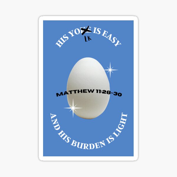 Matthew 11:28-30 Sticker