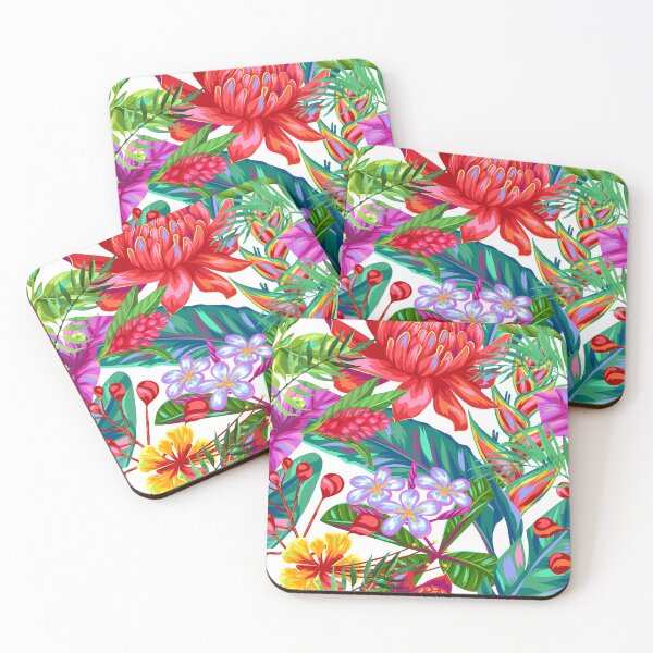 Item preview, Exotic Flowers and Leaves Flowers - Tropical Paradise designed and sold by silviaol.