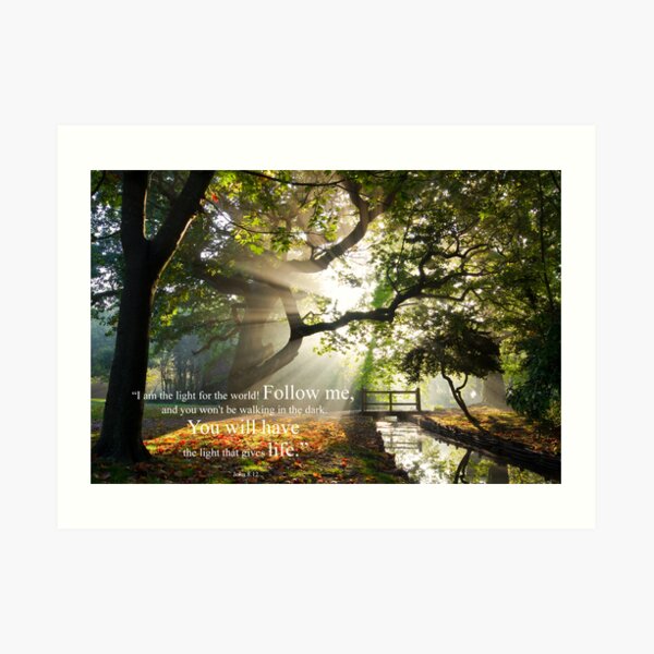John 8:12 Art Print