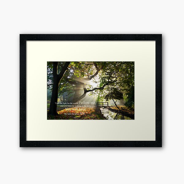 John 8:12 Framed Art Print