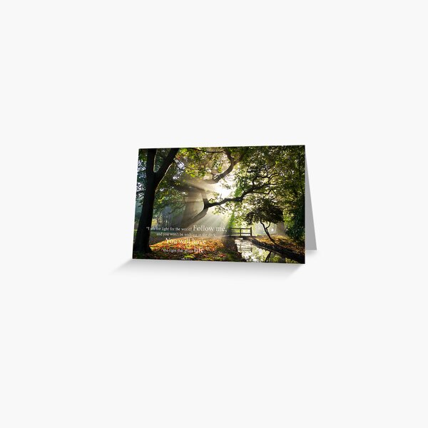 John 8:12 Greeting Card
