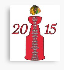 Chicago Blackhawks Stanley Cup Champions 2015 Canvas Print