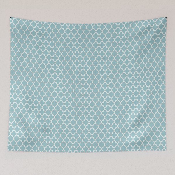 Item preview, Quatrefoil Moroccan Tile Blue designed and sold by Out5p0ken.