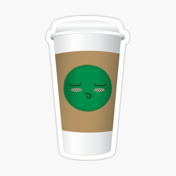 Happy Face Coffee Starbucks Cup Mint Green Blue Confetti 