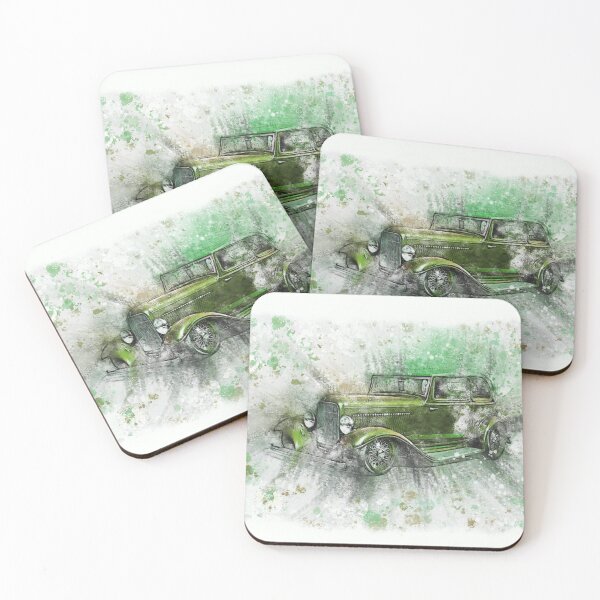 Item preview, Bugsy Style Vintage Car Mixed Media Design designed and sold by OByD.