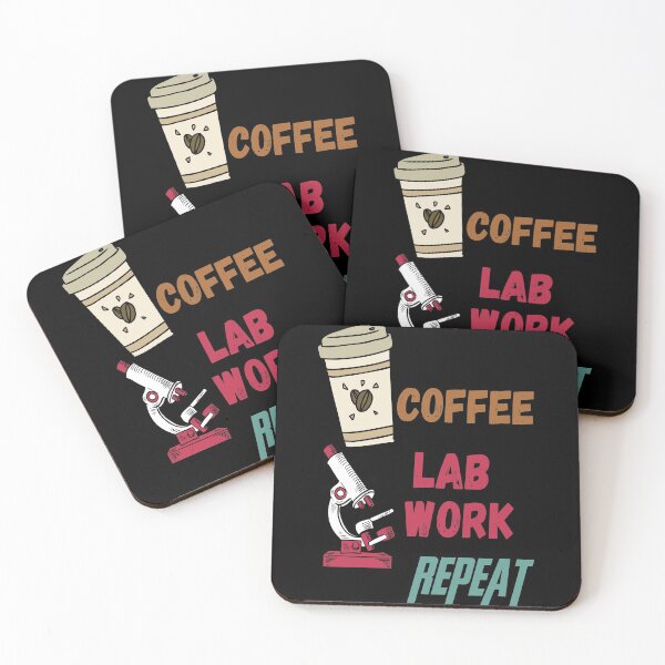 Item preview, COFFEE LAB WORK REPEAT Lab Tech Lab Scientist Med Tech Lab Technician designed and sold by Hippiesole.