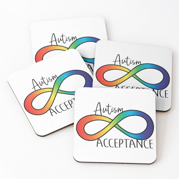 Item preview, Autism Acceptance Rainbow Infinity Symbol designed and sold by Indie-Designs.
