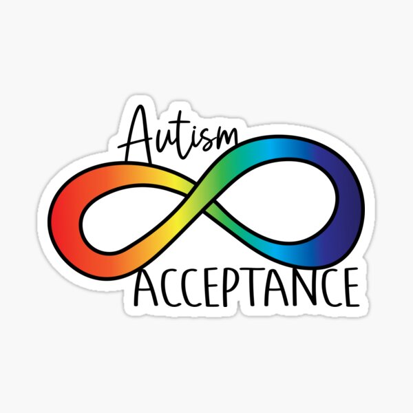Item preview, Autism Acceptance Rainbow Infinity Symbol designed and sold by Indie-Designs.