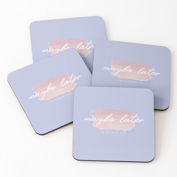 Item preview, Maybe Later, I'm With My Cat (Feline Priorities) designed and sold by Purrfecta.