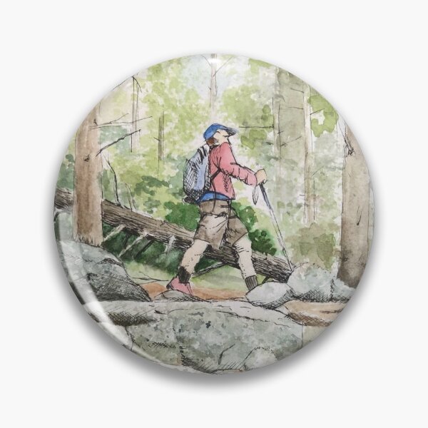 Item preview, White Mountains Hike - Watercolor designed and sold by skidgelstudios.