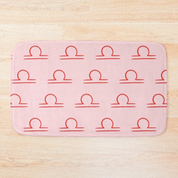 Item preview, minimalist libra pattern in red and pink designed and sold by neopop.